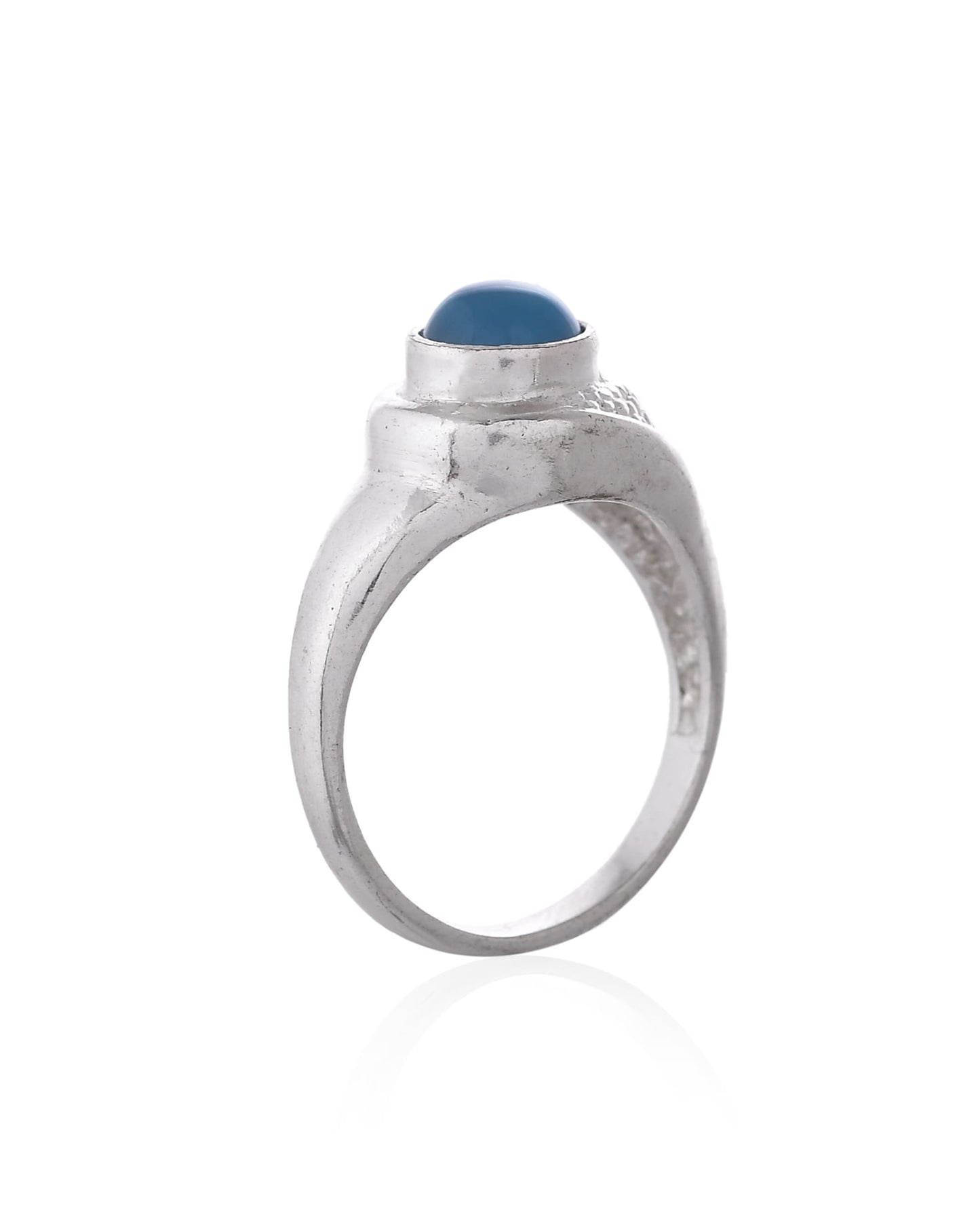 92.5 Silver Ring with Natural Moonstone – Handmade Designer Ring for Men & Women