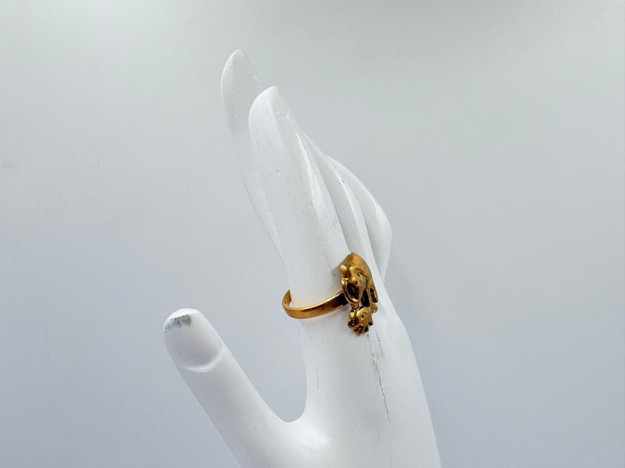 Royal Elephant Duo Adjustable Ring