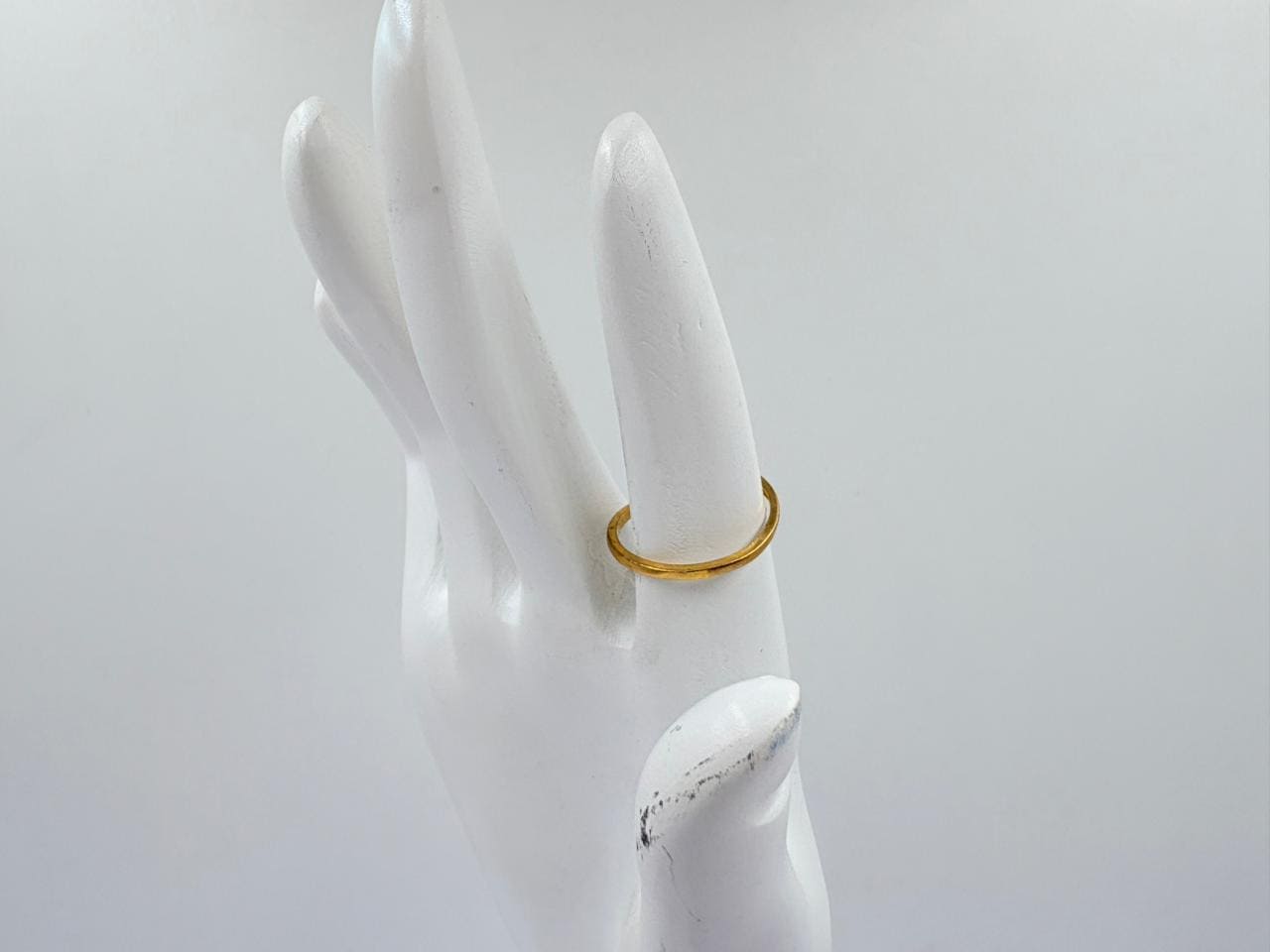 Golden Leaf-Tip Adjustable Ring
