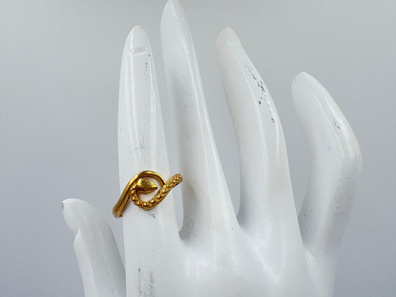 Golden Curve Wrap Ring – Exclusive Design