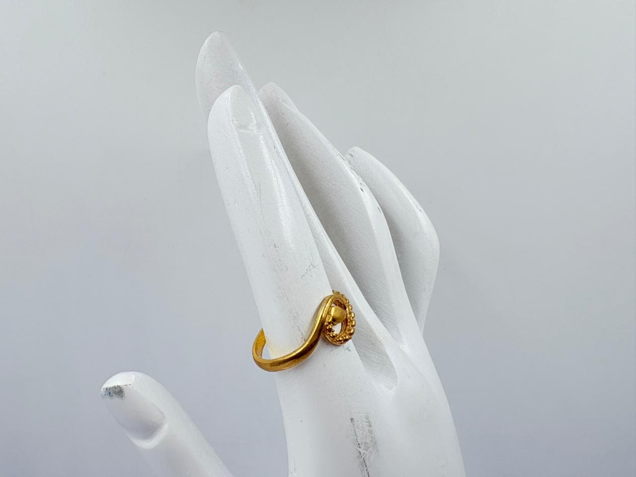 Golden Curve Wrap Ring – Exclusive Design