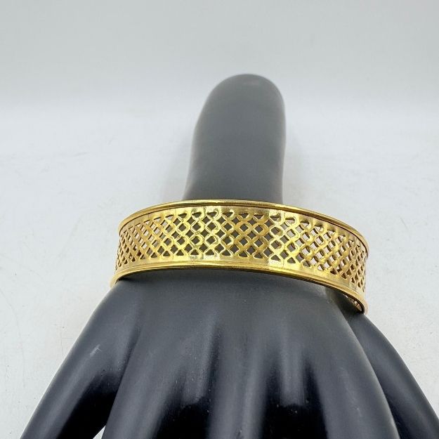Golden Mesh Brass Handmade Designer Bangle