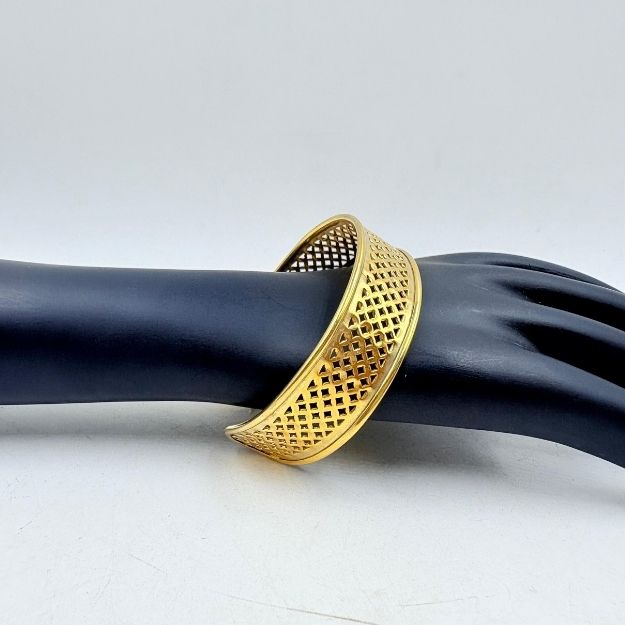 Golden Mesh Brass Handmade Designer Bangle