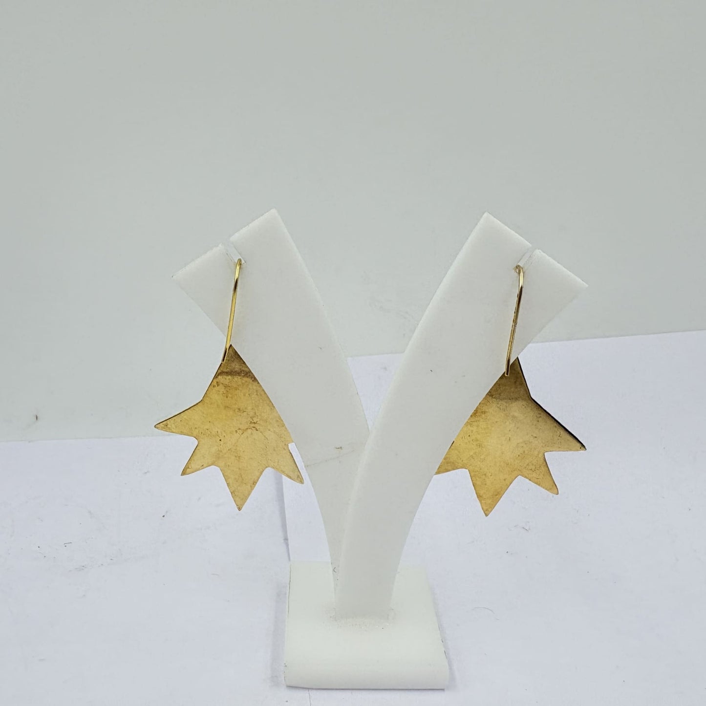 Green Onyx Geometric Earrings – Bold Artisan Design