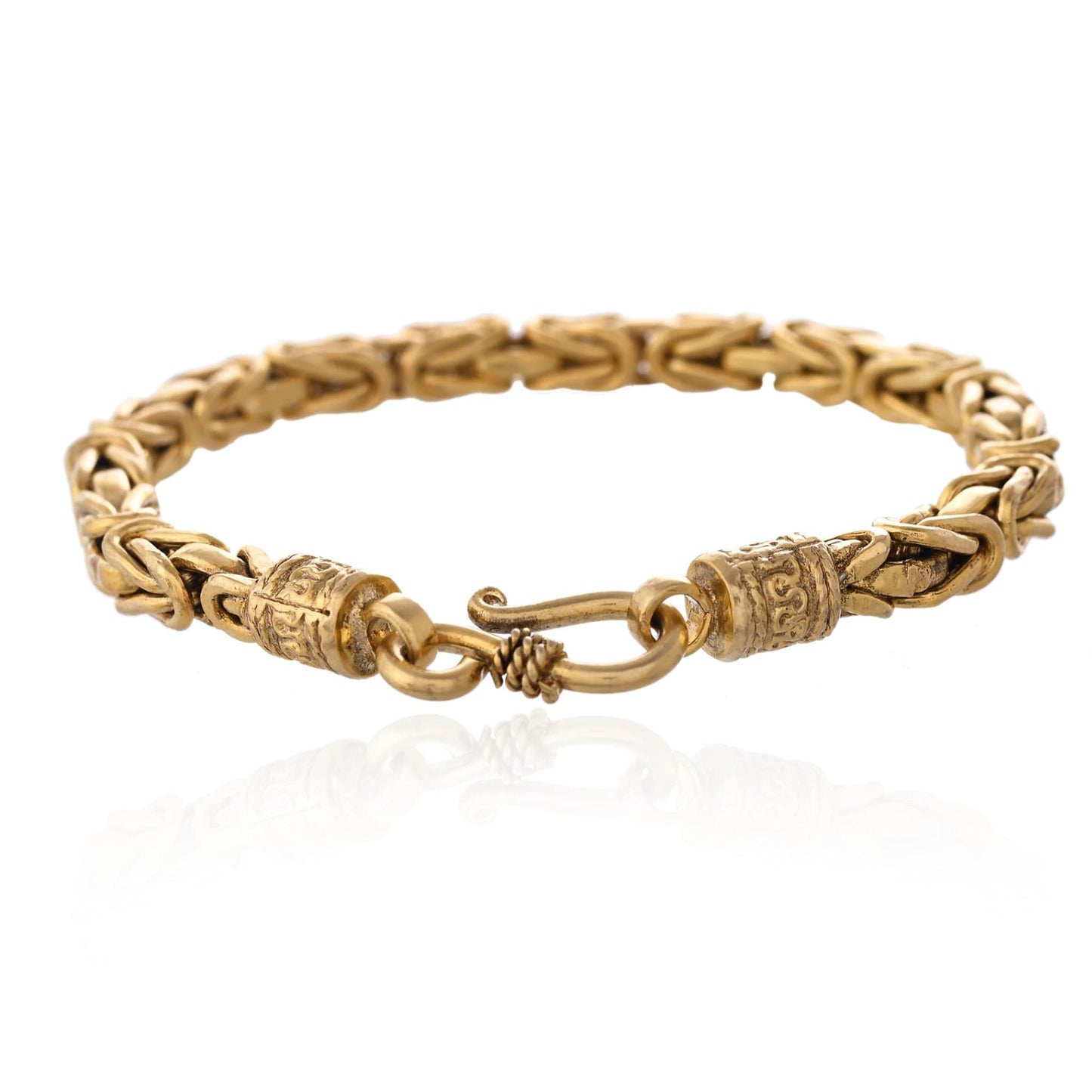 Handmade Gold Plated Metal Bracelet – Designer Weave Style, Durable & Elegant
