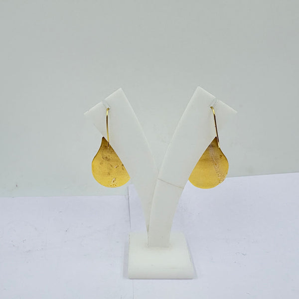 Golden Pot-Shaped Earrings – Handcrafted Perfection