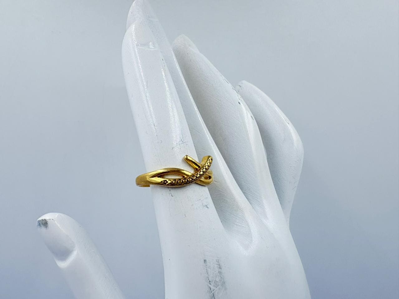 TwistLoop Golden Brass Ring