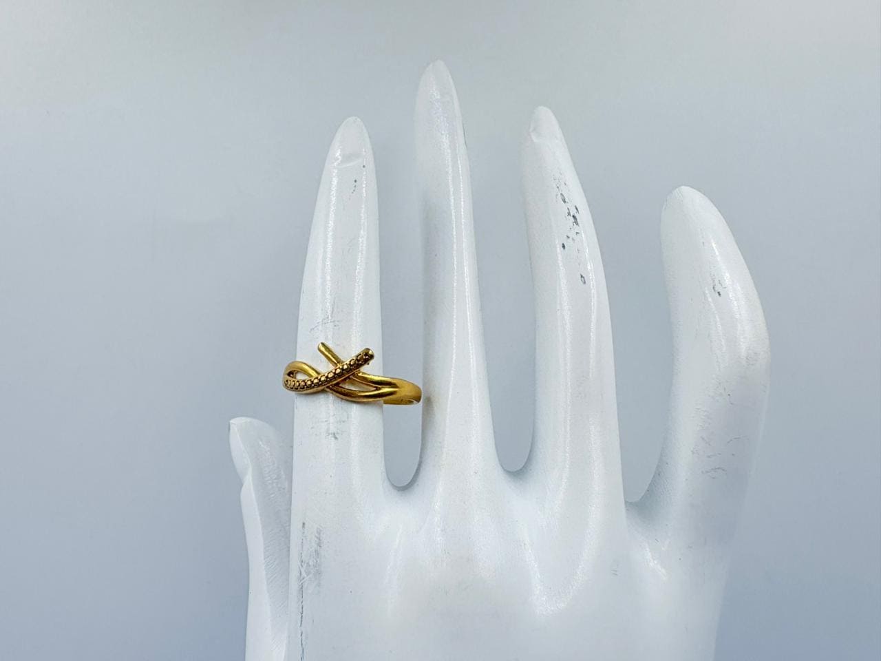 TwistLoop Golden Brass Ring