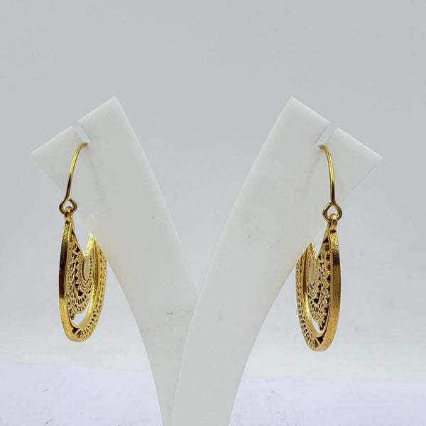 White Rainbow Mandala Hoop Earrings – Boho Glow