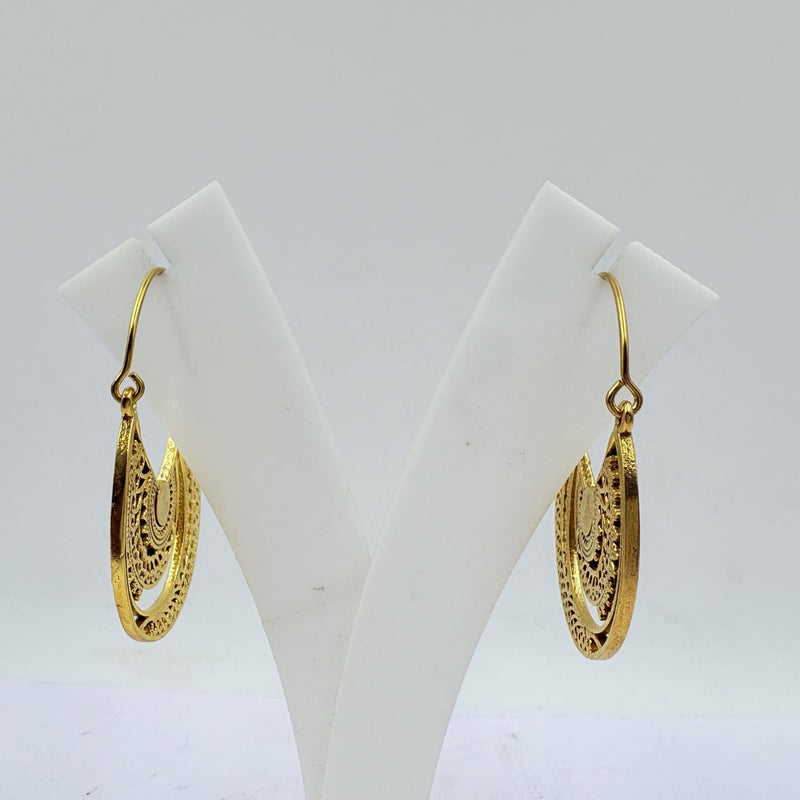 White Rainbow Mandala Hoop Earrings – Boho Glow