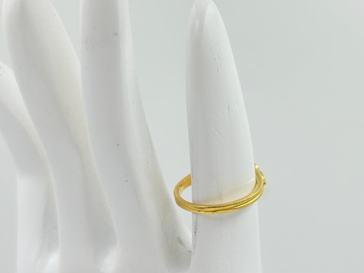 Black Rainbow Stone Gold Ring Design Charm MOBR70