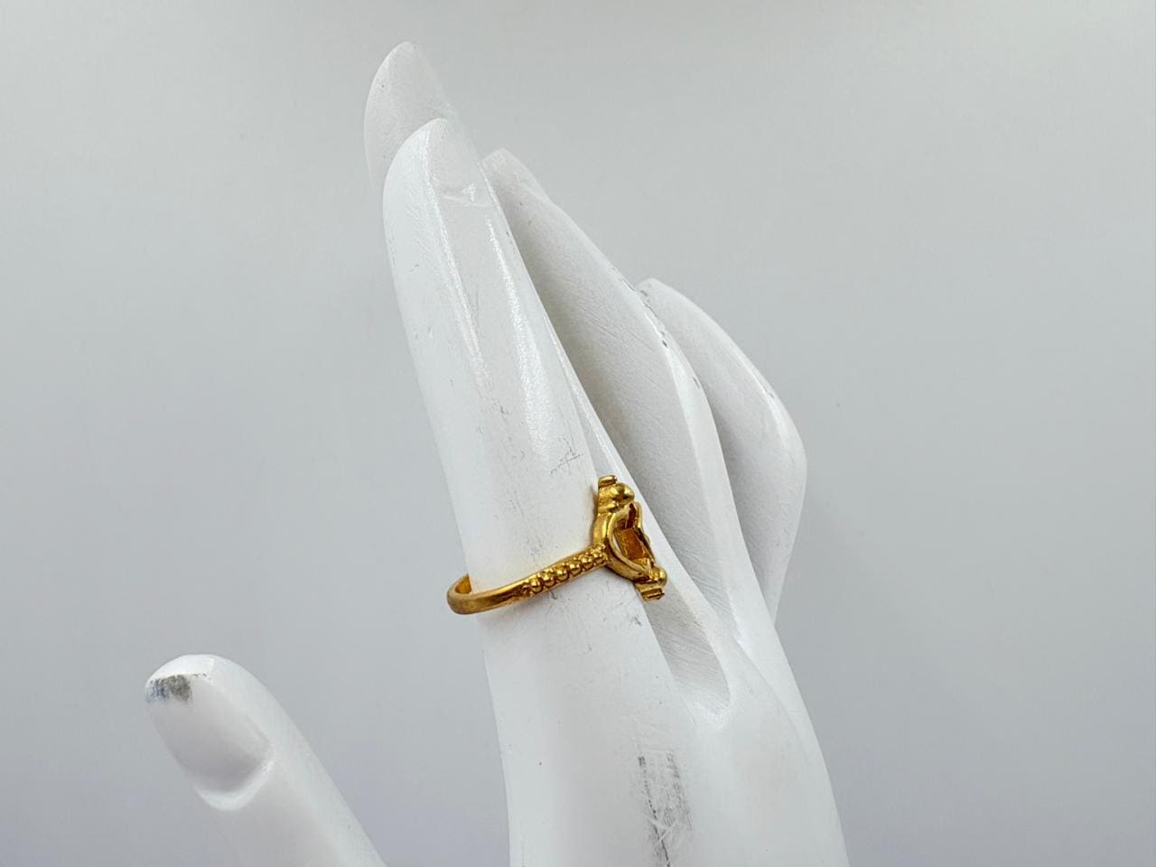 Golden Heart Knot Designer Ring