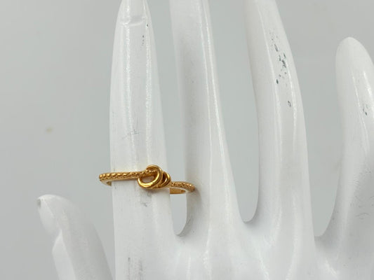 Golden Minimal Knot Ring – MOBR67