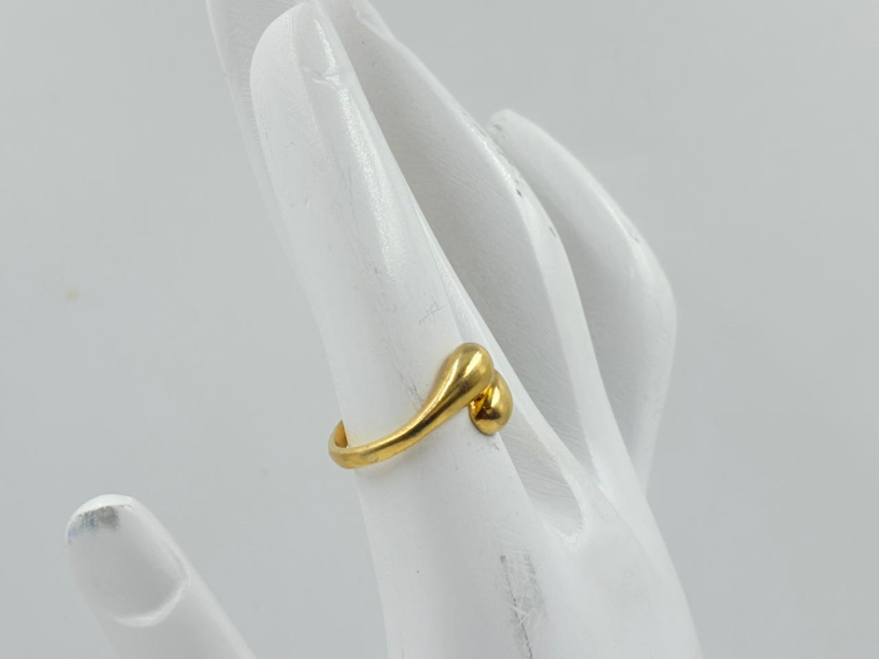 Aurelia Gold Plated Teardrop Ring – MOBR56