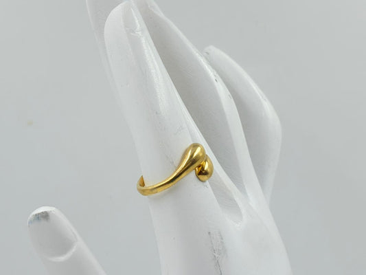 Aurelia Gold Plated Teardrop Ring – MOBR56
