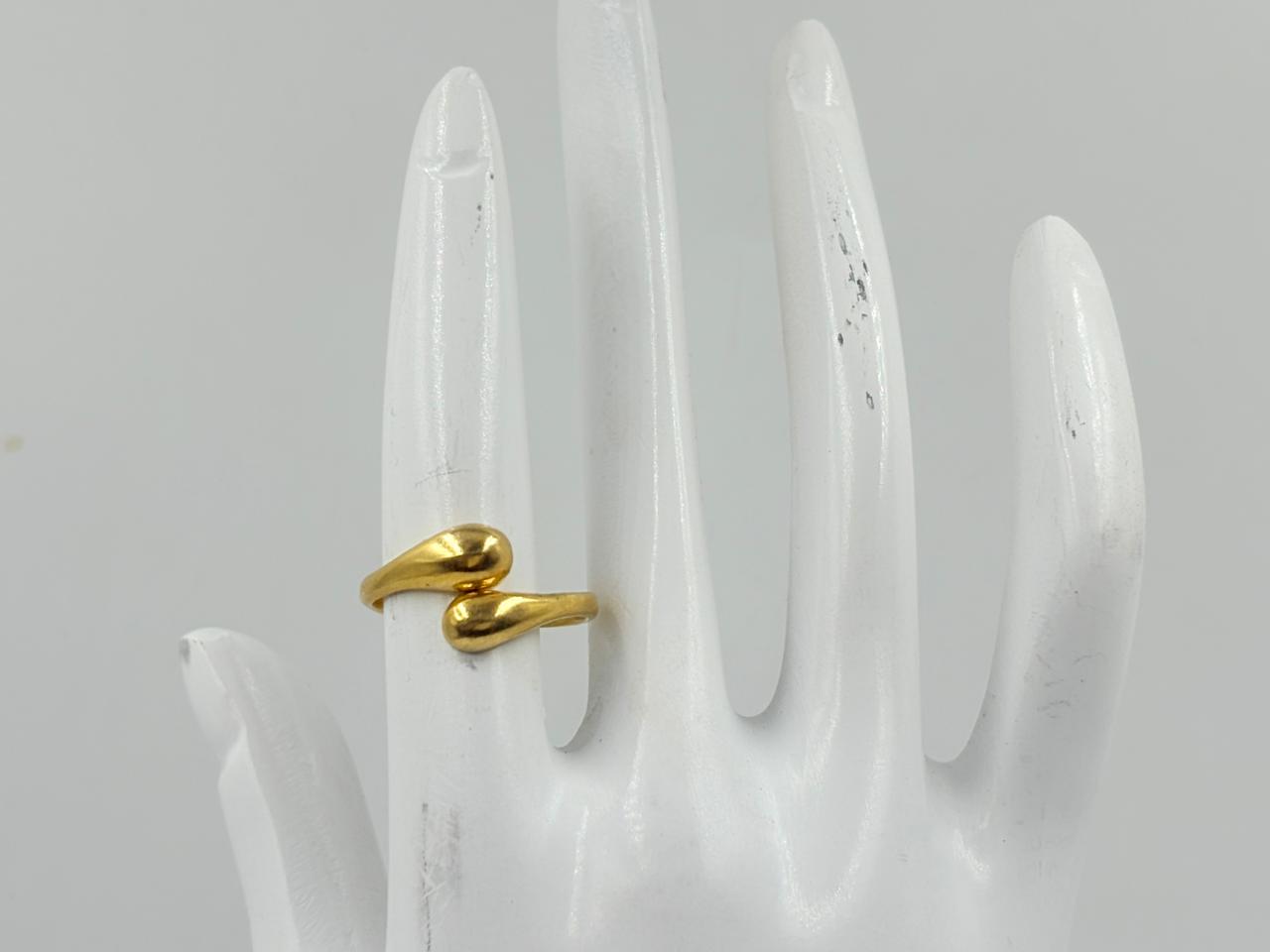 Aurelia Gold Plated Teardrop Ring – MOBR56