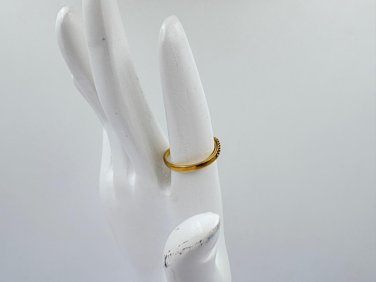 HeartAura Brass Ring – Elegant Love Band