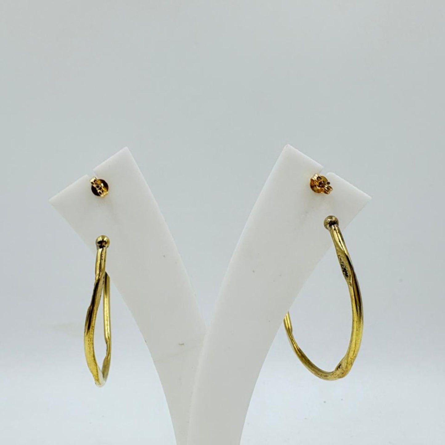 Brass Earrings with 18K Gold Plating – Lightweight Designer Earrings
