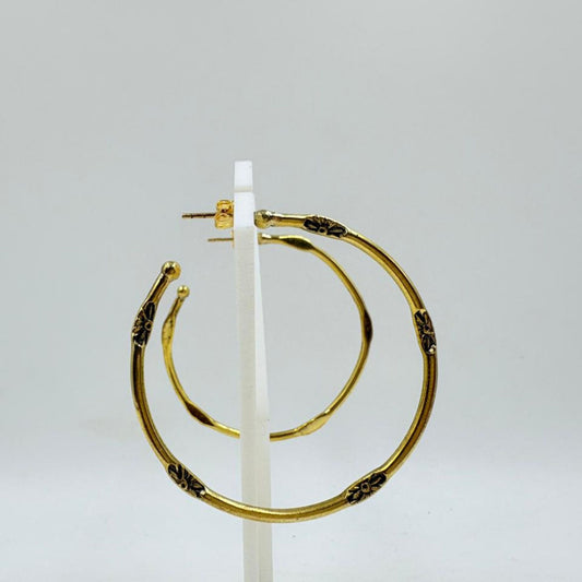 Brass Earrings with 18K Gold Plating – Lightweight Designer Earrings