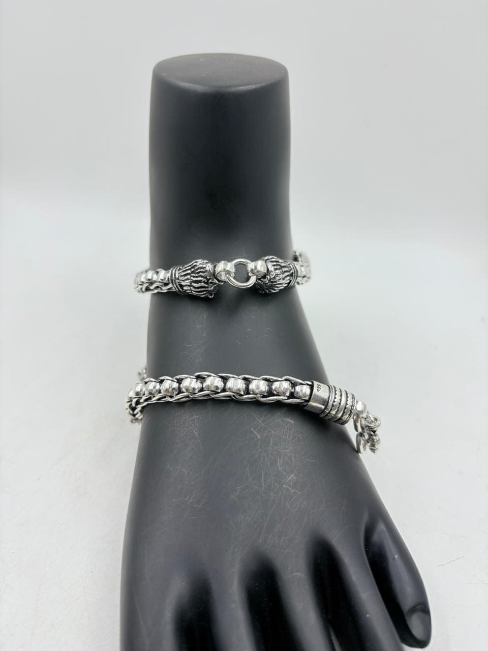 Silver Anklet – Heavy 110g Designer Chain Payal with Antique Finish