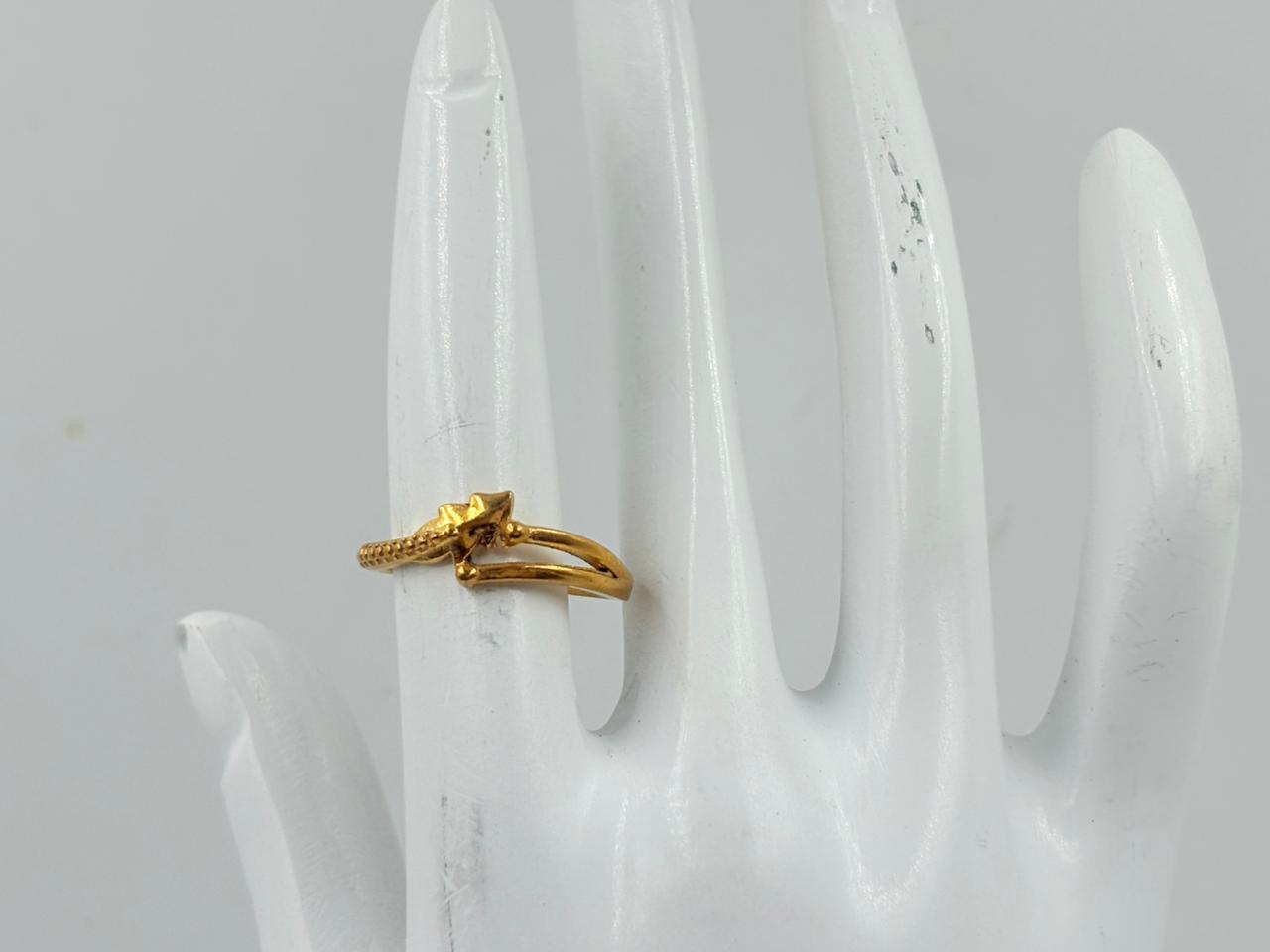 Starlit Twist Open Ring – 18K Plated | MOBR72