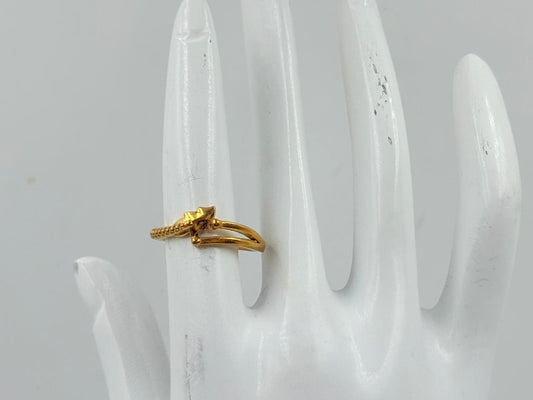 Starlit Twist Open Ring – 18K Plated | MOBR72